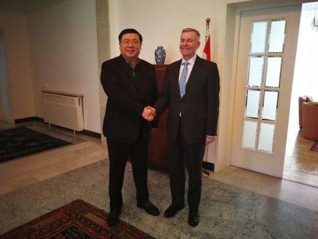 Director Li Yong made a special visit to Friedrich Stift, Austrian Ambassador to China